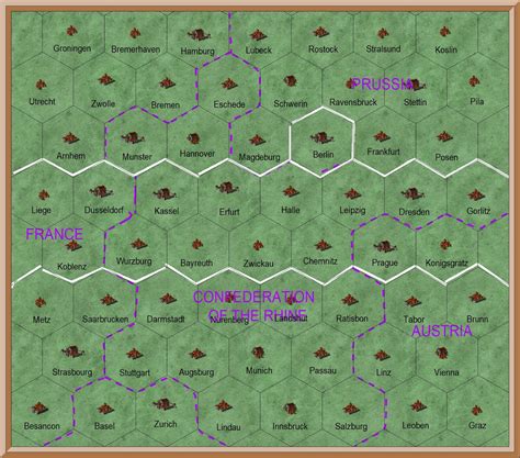 Napoleonic Wargaming Campaign Maps Germany