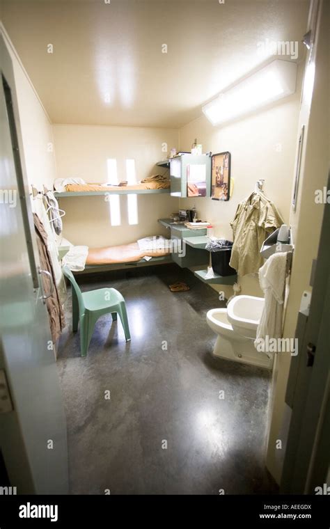 Cell Interior Maximum Security Prison Nebraska Usa Stock Photo Alamy
