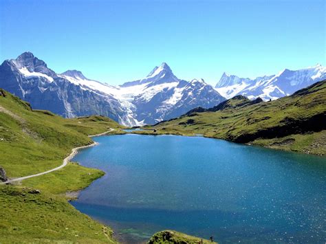 Bachalpsee Near Grindelwald Switzerland Beautiful Locations