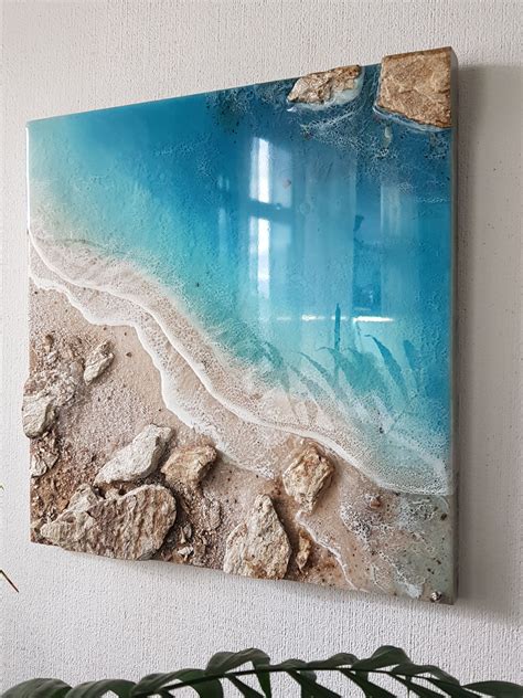 Sea Original Painting Custom Sizes Wall Art Made To Order 3d Seascape Painting Large Ocean
