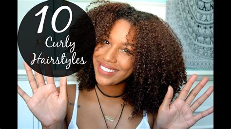 Need inspiration for your curls? 10 EASY Hairstyles for Curly Hair! - YouTube