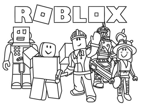 Roblox Characters Coloring Pages
