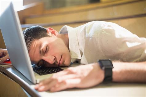 Premium Photo Male Student Falling Asleep During Class At The University
