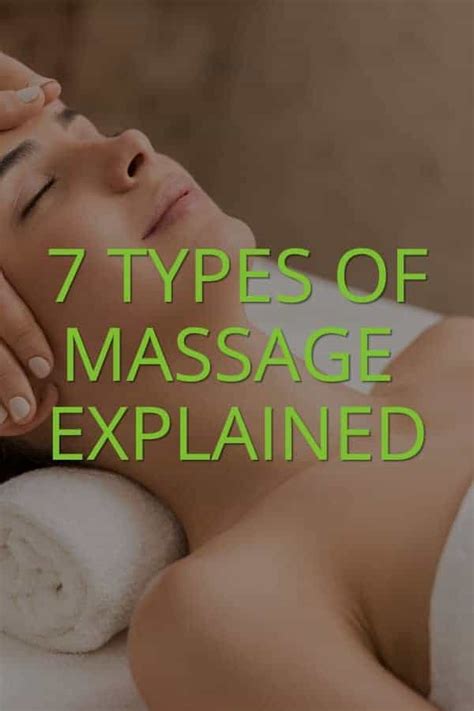7 Types Of Massage Therapy Explained The Bodywise Clinic