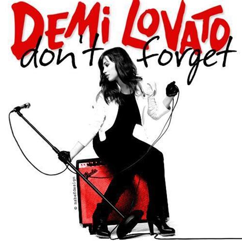 Dont Forget Fanmade Album Cover Dont Forget Demi Lovato Album