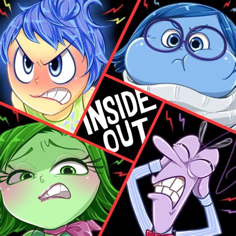 Inside Out Anger Animated Cartoon Movies Disney Fan Art Disney
