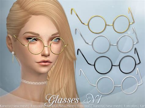 The Sims Resource Glasses N1 By Kanoya Sims 4 Downloads Sims 4
