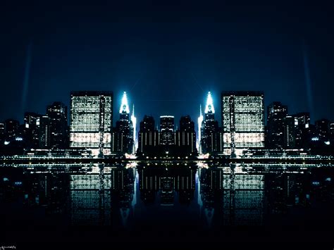 Hd Wallpapers City Night Reflections