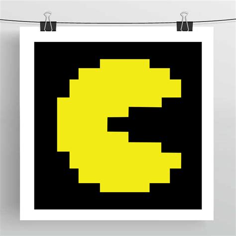Pacman Pixel Art Prints 8bit Sprite Art