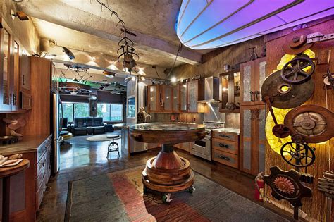Retro Futuristic Steampunk Loft Apartment In New York Idesignarch