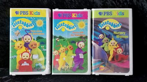Teletubbies Vol 2 And 3 Dance With The Nursery Rhymes Pbs Kids Vhs Tape