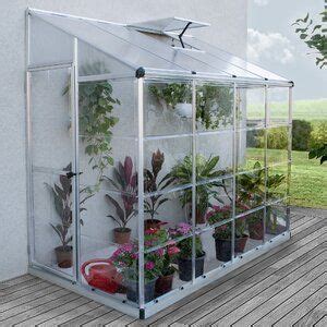 Palram Nature 4 Ft W X 8 Ft D Lean To Greenhouse Wayfair Lean To