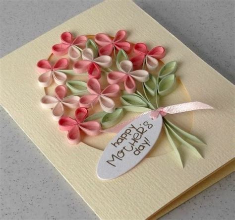 carte fête des mères originale à fabriquer vous même fleurs quilling paper quilling designs