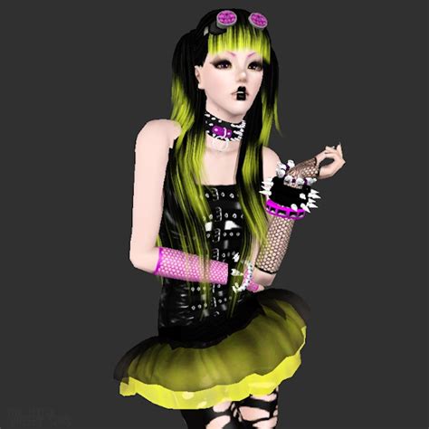 Cyber Goth 3 By Deadviruss For Sims 3 Sims 3 Sims Sims 4 Cc Makeup