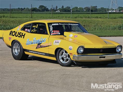1972 Ford Maverick Race Car Pouring The Coals To It