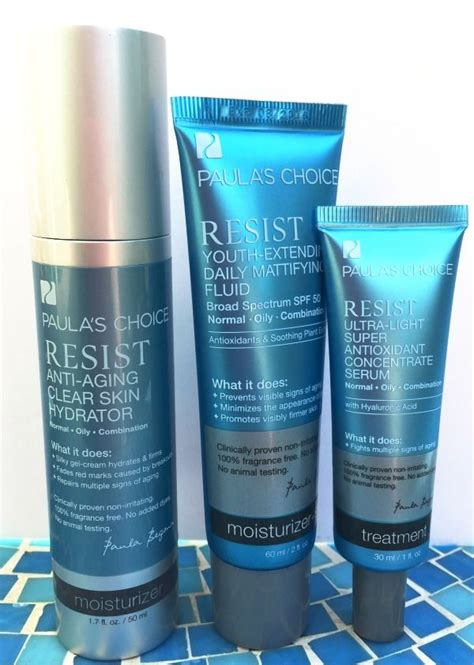 This fluid and light pink serum goes on like silk and absorbs well to make sure your skin is protected from free radical damage! Paula's Choice Skincare Routine Before and After in 2020 ...