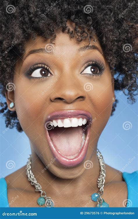Surprised African American Teenager Is Agitated Royalty Free Stock Image
