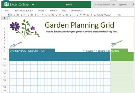 Kostenlose Garden Planner Vorlage Für Excel Online