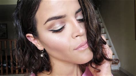 Glam Sparkly Cut Crease Makeup Look For Beginners Youtube