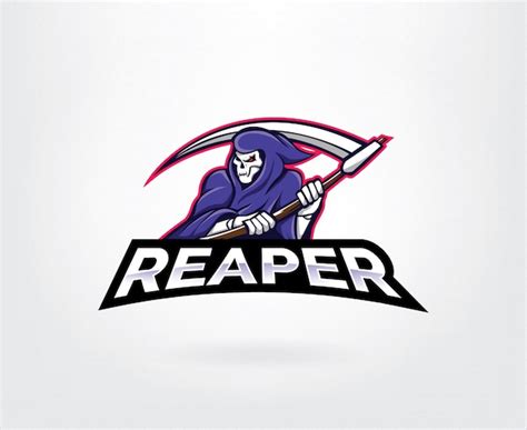 Premium Vector Reaper Mascot Character Logo