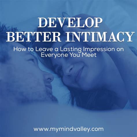 Develop Better Intimacy My Mind Valley