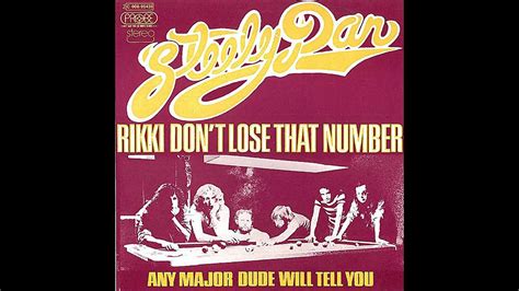 Steely Dan ~ Rikki Don't Lose That Number 1974 Jazz Funk Purrfection