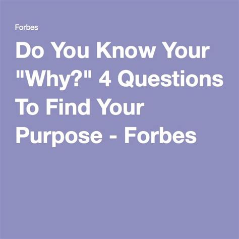 Do You Know Your Why 4 Questions To Find Your Purpose This Or That