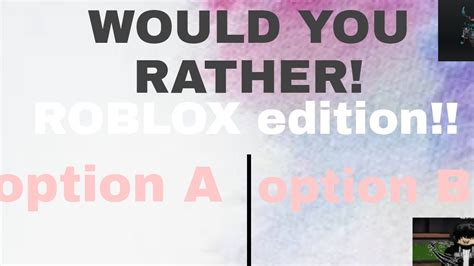 Would You Rather Roblox Edition Youtube