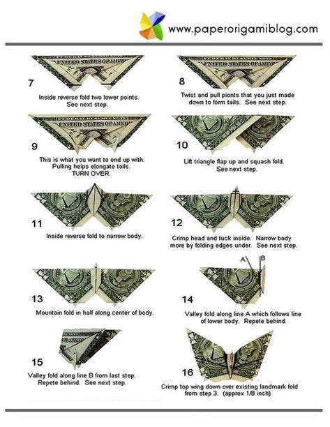 27 Best Fold Dollar Bill Origami Ideas Dollar Bill Origami Origami