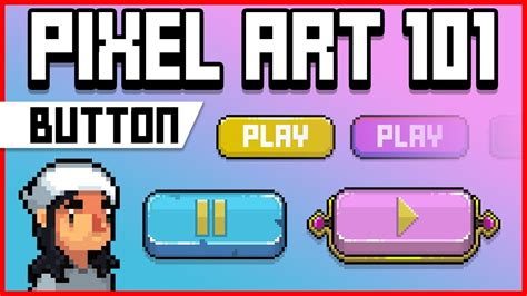 Pixel Art 101 Buttons Youtube