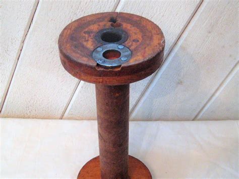 Extra Large Wood Spool Wooden Industrial Bobbin Antique Wood Etsy