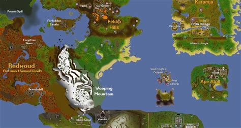 Runescape Classic World Map Art Print Old School Rs Map With Etsy