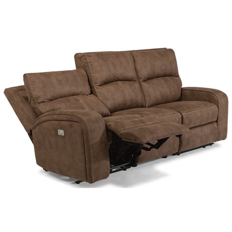 Flexsteel Latitudes Nirvana Contemporary Power Reclining Sofa With