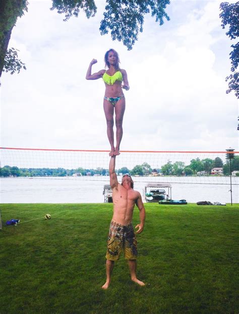 Cupie Coed Stunts Cheerleading Bikini Stunting I Work Out