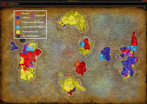 Complete Azeroth Territory Map Wow Azeroth Map Azeroth Map