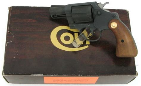 Colt Agent 38 Special Caliber Revolver Parkerized Gun In Very Good