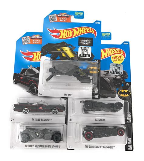 buy 2016 hot wheels batman 5 car complete set batmobile batman vs superman batmobile tv series