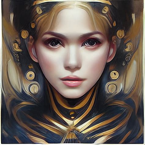 Painting By Artgerm And Wlop Portrait Frontal Female Cybernetic Is A