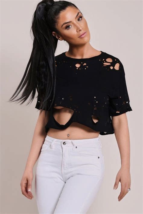 Pin By Caydensdad On Nemfashion Crop Tops Black Crop Tops Tops