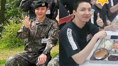 J Hope Shares First Pics In Uniform After Completing Military Training Bts Leader Rm Gives Him