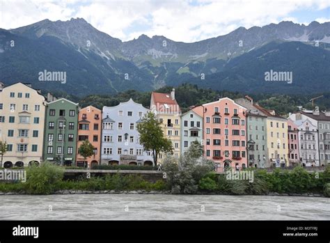 Colorful Houses By The River Stock Photo Alamy