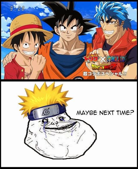 Viva uma aventura de rpg com goku. toriko-x-one-piece-x-dragon-ball-z-o-Naruto-meme | Anime Meme