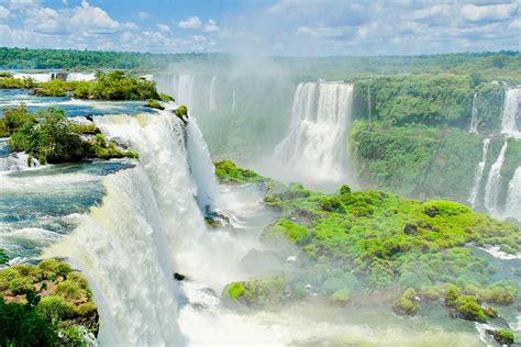 Hd Wallpaper Iguazu Falls Waterfall Brasil Foz Do Iguaçu Scenics