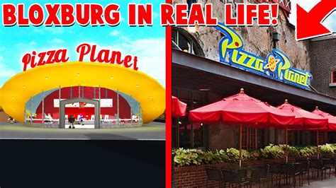 Bloxburg In Real Life Pizza Planet Roblox Youtube
