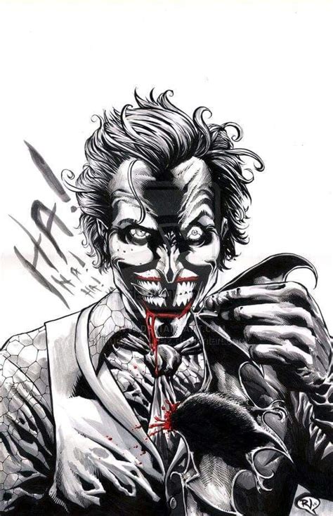 Joker Black And White Joker Artwork Joker Art Joker And Harley