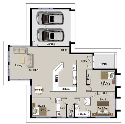 House Plans 3 Bedroom Double Garage Raised House Plans Large House