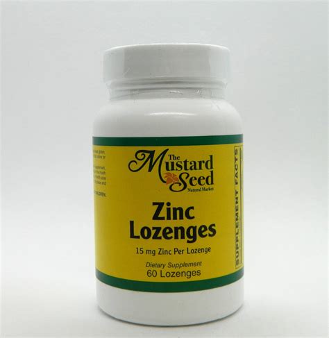 Zinc Lozenge The Mustard Seed