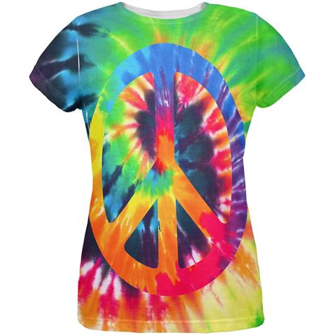 Peace Sign Tie Dye All Over Womens T Shirt Walmart Canada
