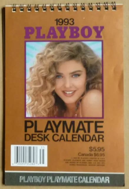 1993 VINTAGE PLAYBOY Playmate Wall Calendar Spiral Wound With Bonus