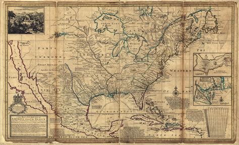 Historic Map North America 1715 World Maps Online